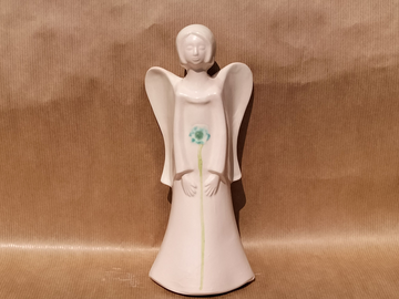Anioł Ceramiczny Perłowy  Stokrotka2 nr: p35