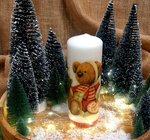 Świeca decoupage / Nr artykułu: 19/25/G