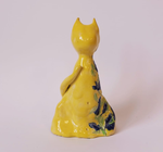 Kot ceramiczny z kwitkami