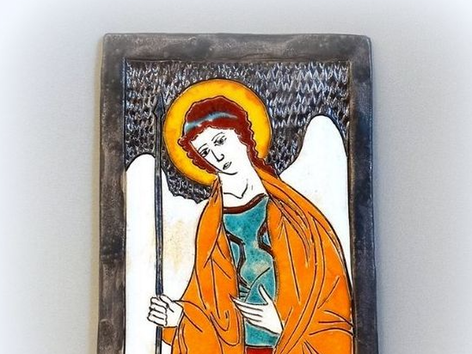Ikona ceramiczna  św. Gabriela Archanioła  nr g/p2