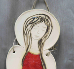Anioł ceramiczny czerwony 1313