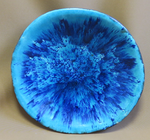 Talerz ceramiczny niebieski 1340