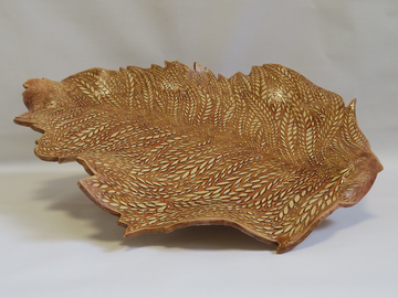 Ceramiczny liść - patera 646/21 SDS