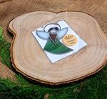 Zawieszka witrażowa "anioł" / Nr artykułu: W-20/10/25/Ł