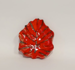 Liść ceramiczny czerwony