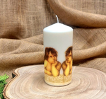 Świeca decoupage anioły / Nr artykułu: 8/25/G