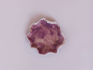 Patera ceramiczna - fioletowa