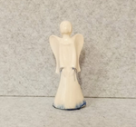 Anioł ceramiczny kremowo niebieski