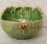 Miska ceramiczna zielona