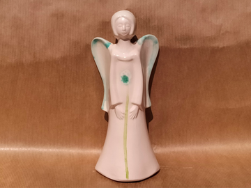 Anioł Ceramiczny Perłowy  Stokrotka1 nr: p34