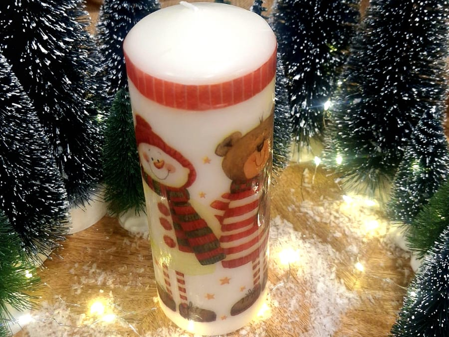 Świeca decoupage / Nr artykułu: 18/25/G