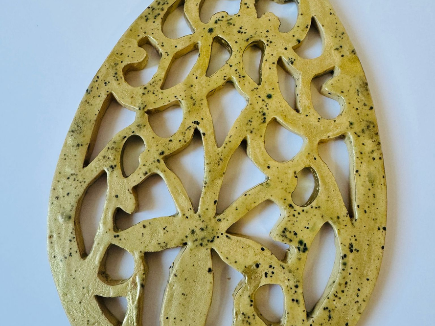 Jajo ceramiczne złote
