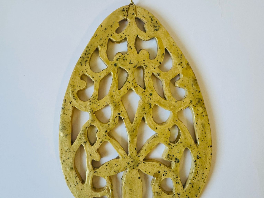 Jajo ceramiczne złote