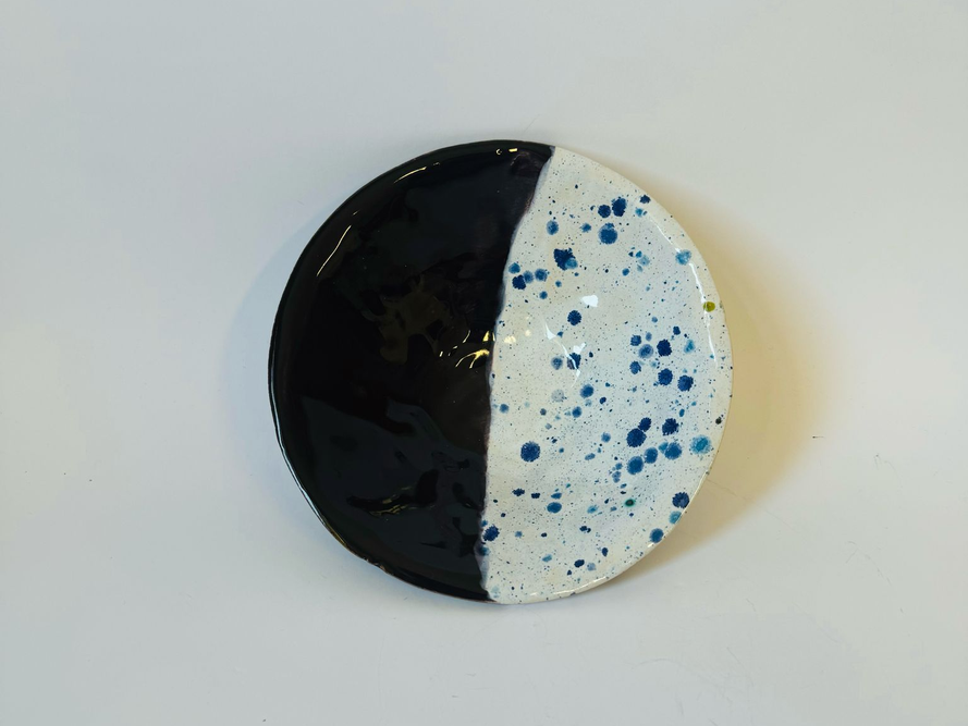 Miska ceramiczna bakłażan